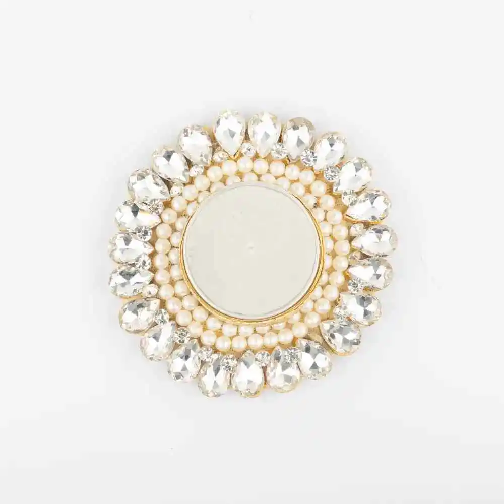 Handmade Kundan Pearl T Light Holder
